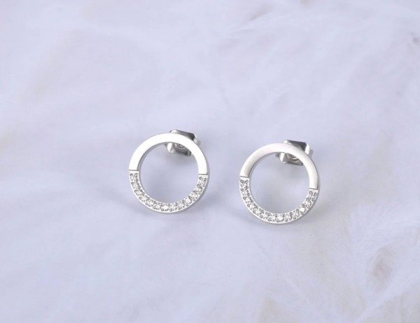 Boucles d'oreilles en acier inoxydable plaqué or pour femme - Lokaer E19076|4,49 €|OKKO MODE