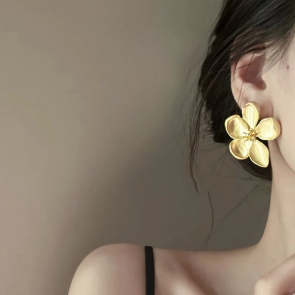 Boucles d'oreilles rétro Bergame en métal - Bijoux de fête pour femmes et filles|2,69 €|OKKO MODE