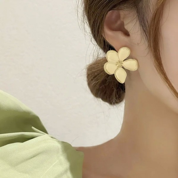 Boucles d'oreilles rétro Bergame en métal - Bijoux de fête pour femmes et filles|2,69 €|OKKO MODE