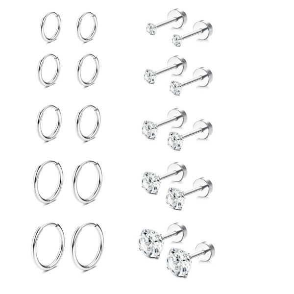 Boucles d'oreilles créoles Huggie plaquées or 14 carats pour femmes|5,39 €|OKKO MODE