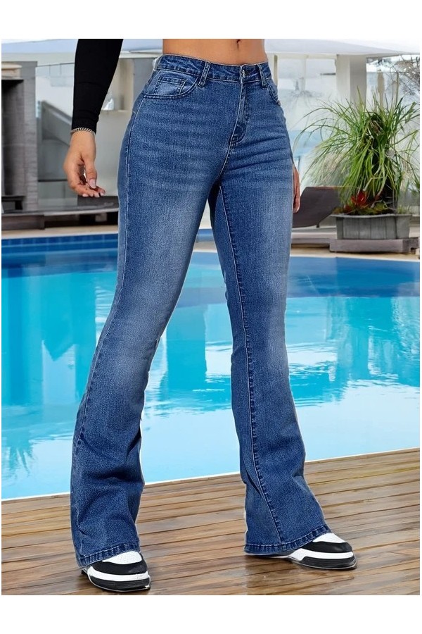 Jean bleu clair pour femme, audistraight, commerce extérieur transfrontalier européen et américain, offre spéciale, nouveau, 202|27,89 €|OKKO MODE