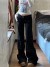Jean Noir Slim et Sexy pour Femme, Taille Basse, Jambes Larges | 18,42 $ | OKKO MODE