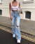 Jean taille haute déchiré pour femmes, pantalon évasé décontracté femme fjS-2XL 2023 | 24,87 $ | OKKO MODE