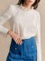 Pantalon en denim taille haute pour femme, décoration de bouton de poche et couture tridimensionnelle | 76,58 $ | OKKO MODE