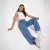 Jean Droit Bleu Foncé Femme Jambes Larges Amincissant | 21,69 $ | OKKO MODE