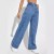 Jean Droit Bleu Foncé Femme Jambes Larges Amincissant | 21,69 $ | OKKO MODE