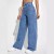 Jean Droit Bleu Foncé Femme Jambes Larges Amincissant | 21,69 $ | OKKO MODE