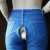 Pantalon Jean Déchiré à Fermeture Éclair Invisible pour Femme | €31.03 | OKKO MODE