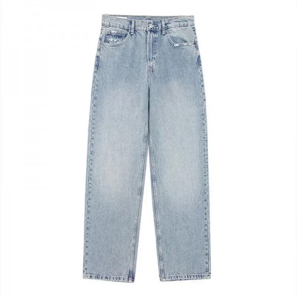 Jeans baggy taille haute pour femmes, pantalons en denim vintage, jeans déchirés à la mode Aadt FjPatchwork|41,39 €|OKKO MODE