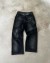 Jean de Rue Américain pour Homme, Noir Décontracté Épissage Rétro Tendance | $30.22 | OKKO MODE