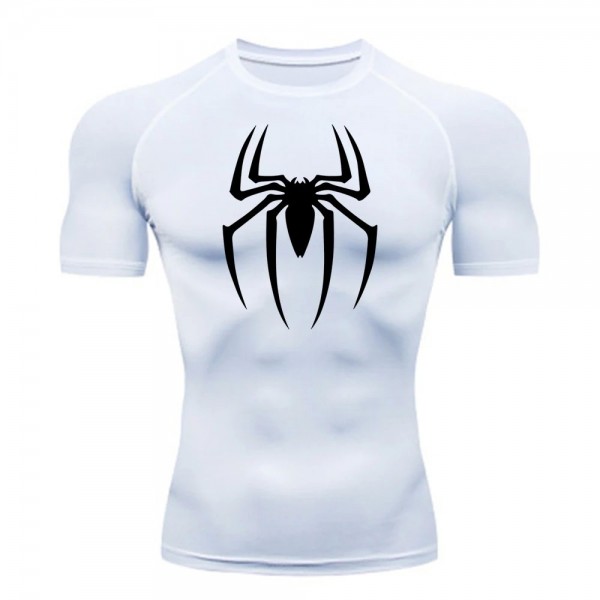 Chemise de compression araignée homme, T-shirt séchage rapide Gym|9,89 €|OKKO MODE