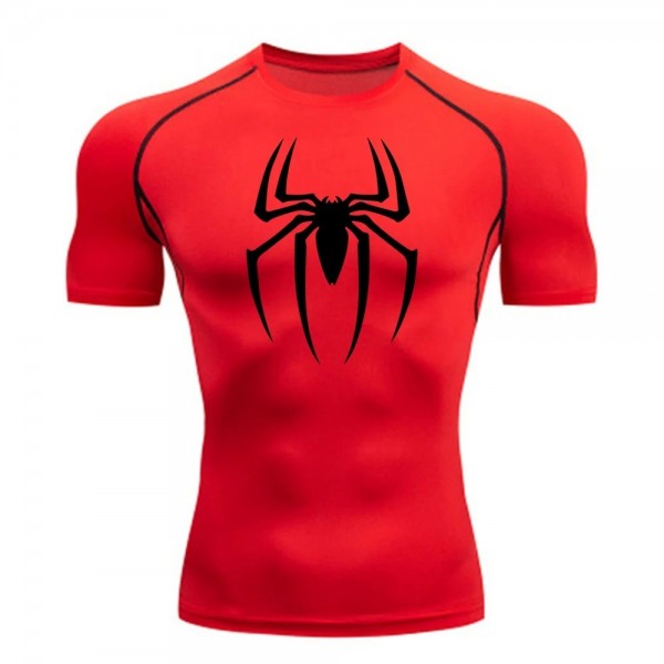 Chemise de compression araignée homme, T-shirt séchage rapide Gym|9,89 €|OKKO MODE