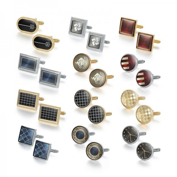 Boutons de manchette en cuivre pour hommes, cadeaux d'invités mariage luxe