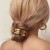 Chouchous élastiques en métal doré pour femmes et filles - Accessoires cheveux UL sauna document | 1,94 $ | OKKO MODE