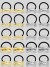 Chouchous élastiques en métal doré pour femmes et filles - Accessoires cheveux UL sauna document | 1,94 $ | OKKO MODE