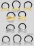Chouchous élastiques en métal doré pour femmes et filles - Accessoires cheveux UL sauna document | 1,94 $ | OKKO MODE