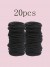 Bandes élastiques noires pour cheveux de filles - Porte-queue de cheval et chouchous | $2.17 | OKKO MODE