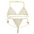 Bikini sexy en maille creuse avec biscuits pour femme, sous-vêtements exagérés, poitrine en cristal, style boîte de nuit | 7,60 $ | OKKO MODE