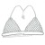Bikini sexy en maille creuse avec biscuits pour femme, sous-vêtements exagérés, poitrine en cristal, style boîte de nuit | 7,60 $ | OKKO MODE