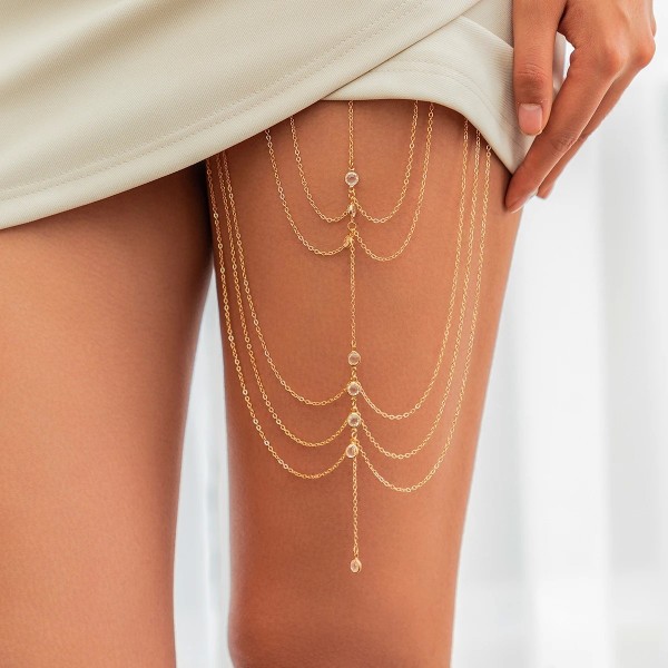 Bijoux femme et fille de jambes pour soirée et boite de nuit 
