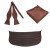 Ensemble Gentleman Noir Rouge, Noeud Papillon, Mouchoir de Poche, Ceinture Cummerbund | 9,89 € | OKKO MODE