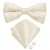 Ensemble de boutons de manchette et noeud papillon pré-noué, jacquard floral beige champagne | 1,98 € | OKKO MODE