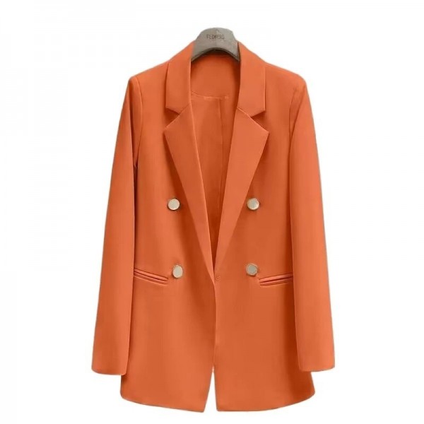 Manteau cranté pour femmes, veste longue à manches retroussées Y-, blazer de bureau Lady Blazers Streetwear Fashion M-XXXL