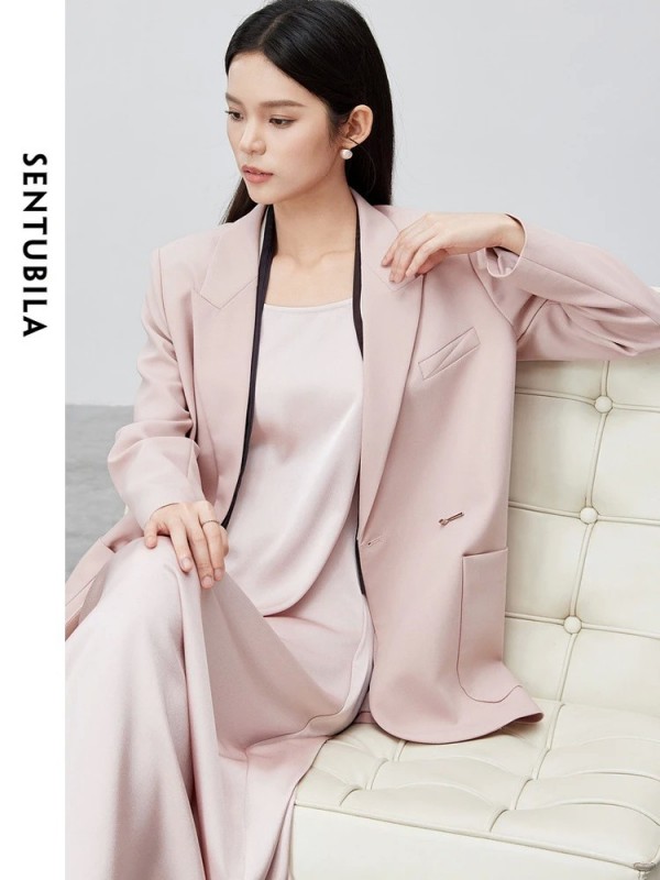 Blazer de Tailleur pour Femme, Veste Élégante