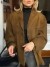 Blazer casual mujer, mangas largas, cuello reverso ante | 20,58 $ | OKKO MODE