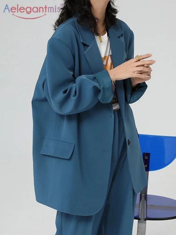 Blazer azul para mujer: estilo de oficina y casual