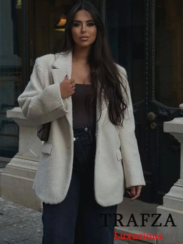 Blazer Vintage Chic Mohair para Mulher