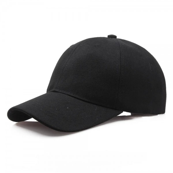 Casquette de Baseball noire unisexe style Hip Hop