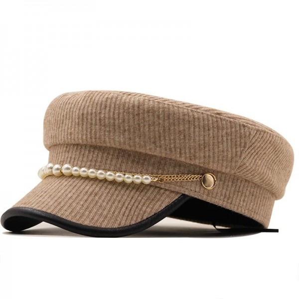 Béret de chauffeur de taxi en tweed pour filles ChimNavy