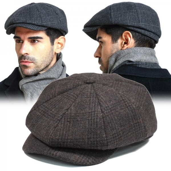 Casquette en tweed de laine à chevrons Testosterone SBY