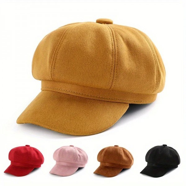 Casquette gavroche tweed femme - Béret visière Pageboy fille Bakerboy Cabbie Testosterone SBY