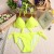 Bañador verde neón dos piezas push up - Monokini | 14,04 $ | OKKO MODE