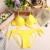 Bañador verde neón dos piezas push up - Monokini | 14,04 $ | OKKO MODE