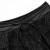 Solid Black Mesh Bikini with Wide Leg Shorts - High Waist Two Piece | $6.50 | OKKO MODE