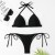 Bikini negro push up para mujeres, tendencia 2021. | 11,61 $ | OKKO MODE
