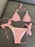Cowcyy-Bikini de natation dos nu pour femme, maillot de bain sexy, ensemble deux pièces, vêtements de plage d'été, paillettes, b | 24,37 $ | OKKO MODE