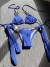 Cowcyy-Bikini de natation dos nu pour femme, maillot de bain sexy, ensemble deux pièces, vêtements de plage d'été, paillettes, b | 24,37 $ | OKKO MODE