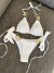 Cowcyy-Bikini de natation dos nu pour femme, maillot de bain sexy, ensemble deux pièces, vêtements de plage d'été, paillettes, b | 24,37 $ | OKKO MODE