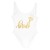 Maillot de bain une pièce imprimé tribu de la mariée pour femme, bikini dos nu avec doublure, vêtements de plage pour la fête de | 7,54 $ | OKKO MODE