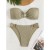 Bikini sexy sans bretelles pour femme - Maillot de bain uni Amissié | 16,93 € | OKKO MODE