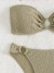 Bikini sexy sans bretelles pour femme - Maillot de bain uni Amissié | 16,93 € | OKKO MODE