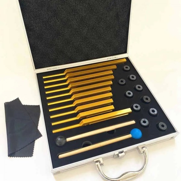 Diapason thérapeutique de guérison par le son, diapason, diapason de résonance coloré, diapason, instruments PerSCH professionne