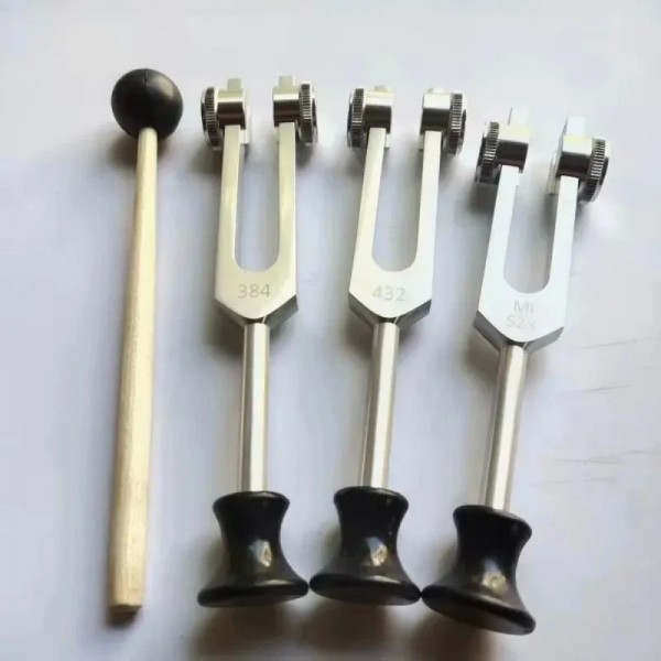 Diapason Schumann en aluminium avec base, diapason, 256Hz, 432Hz, 384Hz, 528Hz, ensemble de diapason, guérison, Chajois, thérapi