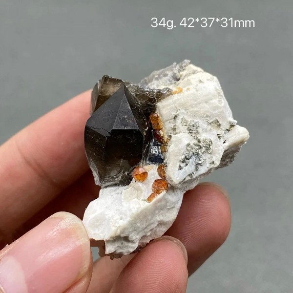 Cristaux bruts de grenat 100 naturels, traitement de minerai de quartz mond215, objets de collection
