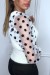 Suéter beige de manga larga con detalles en tul - Tendencia otoño/invierno | 6,30 € | OKKO MODE