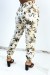 Pantalón beige estampado tropical - Talla única | 6,69 $ | OKKO MODE